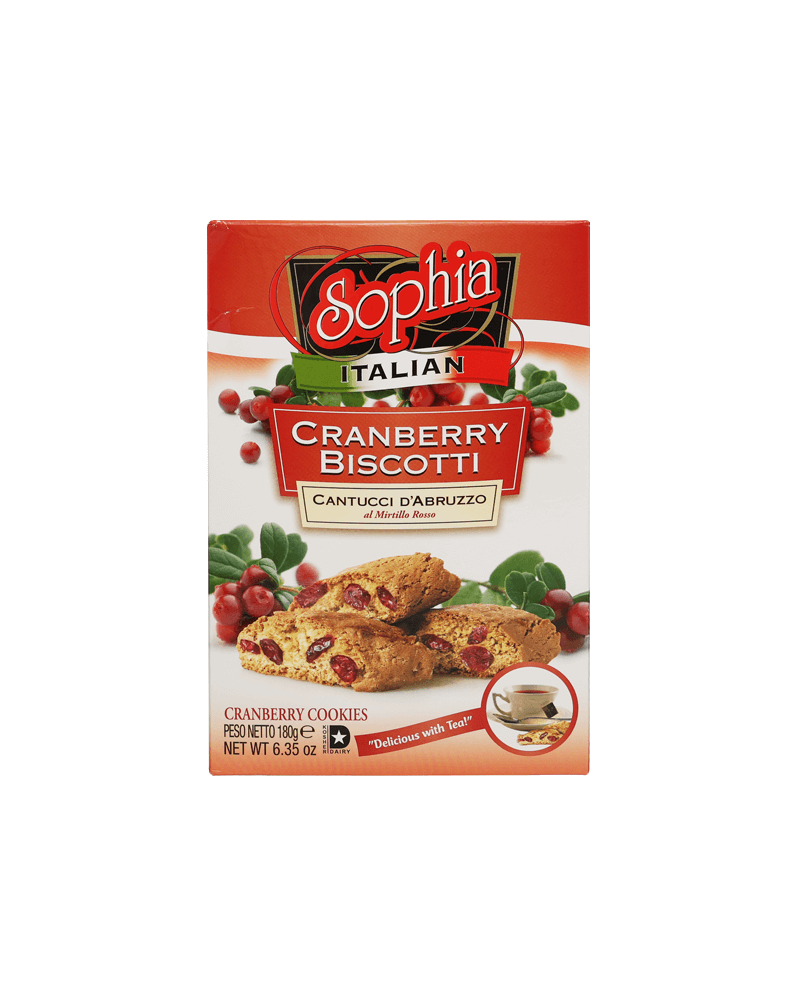 Biscotti Cantuccini Cranberry – 6.35 oz (180gr)